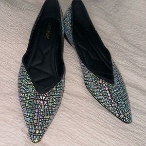 Rhinestone flats / size 9 / narrow / NEVER WORN